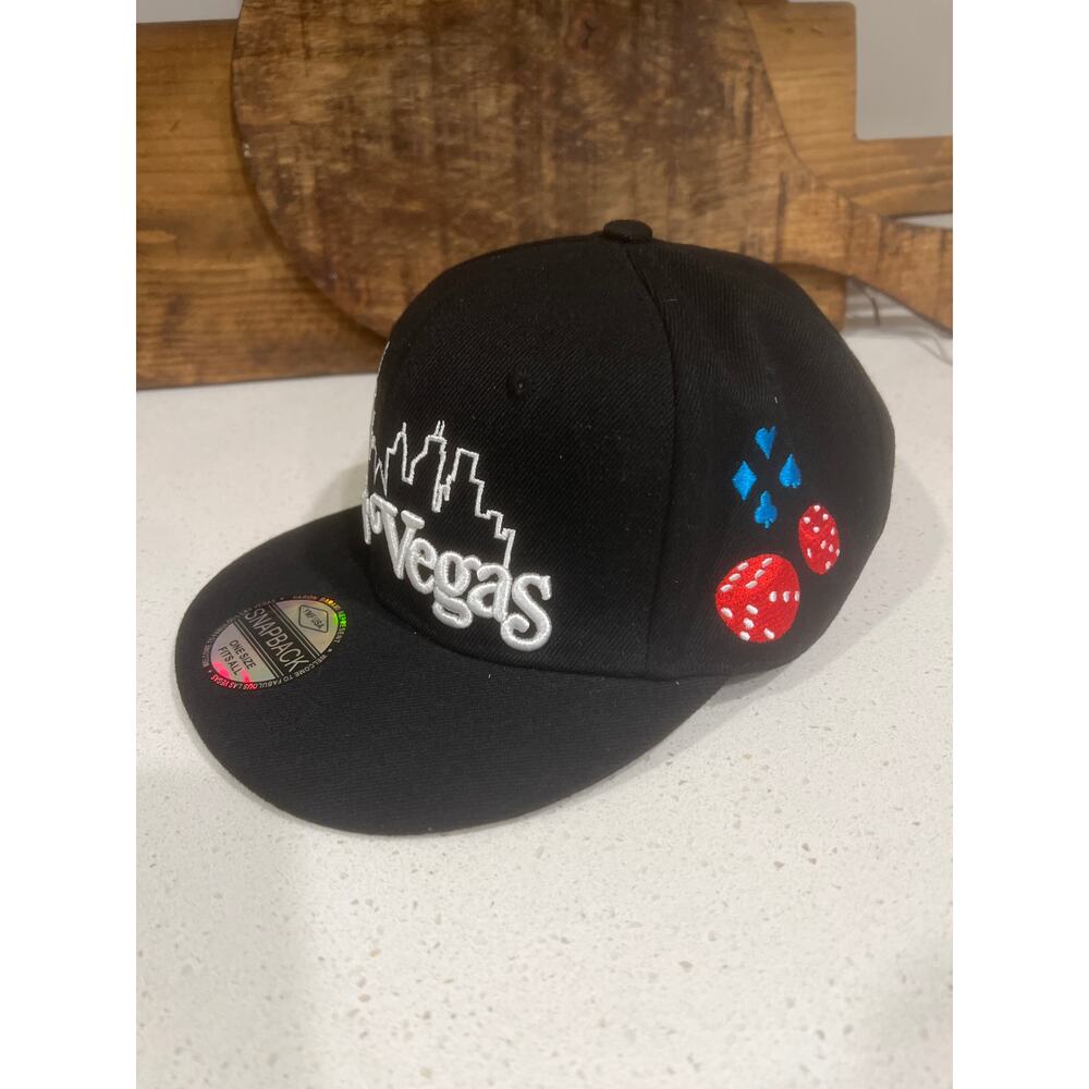NEW Las Vegas Skyline Snapback adjustable hat featuring embroidered
